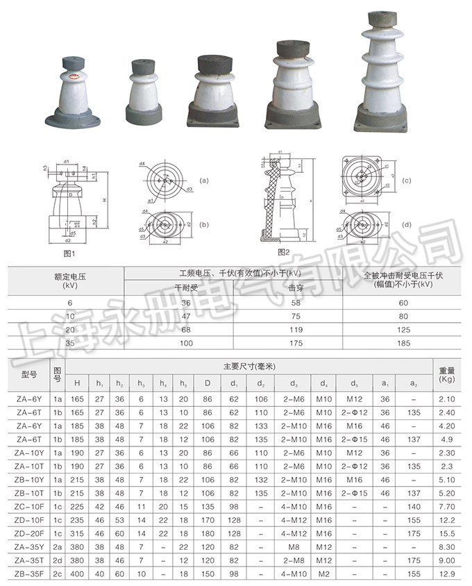 高压支柱绝缘子的技术参数