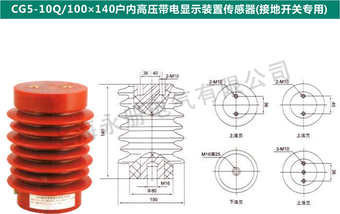 CG5-10Q/100x140户内高压电信显示装置传感器